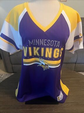 Majestic Minnesota Vikings Purple and Gold Women's Jersey
